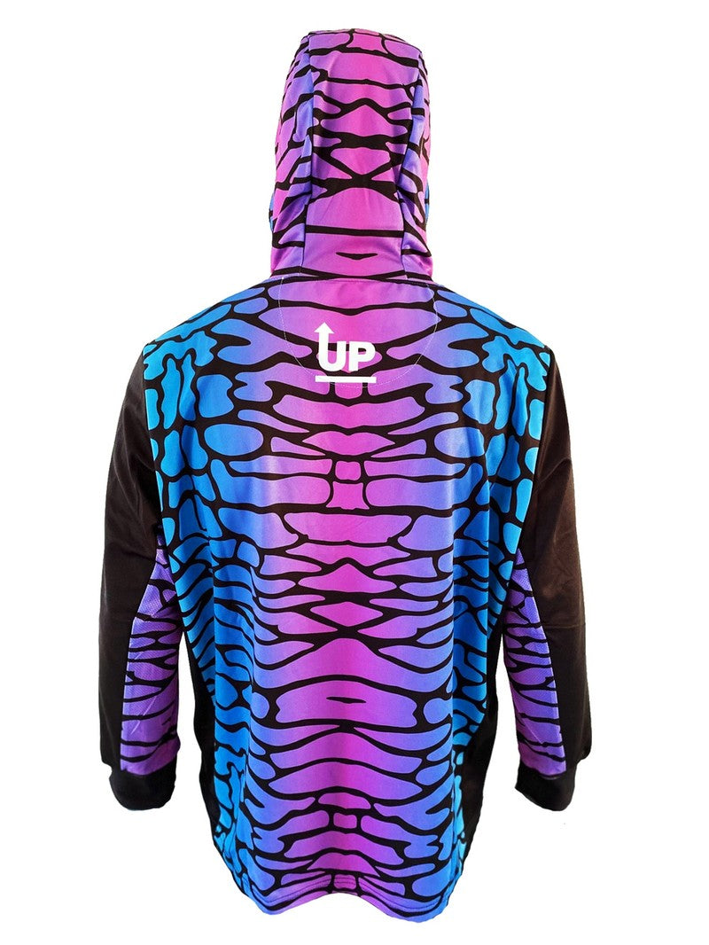LADIES TIGER SHARK JERSEY HOOD AND BUFF