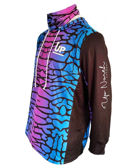 LADIES TIGER SHARK JERSEY HOOD AND BUFF
