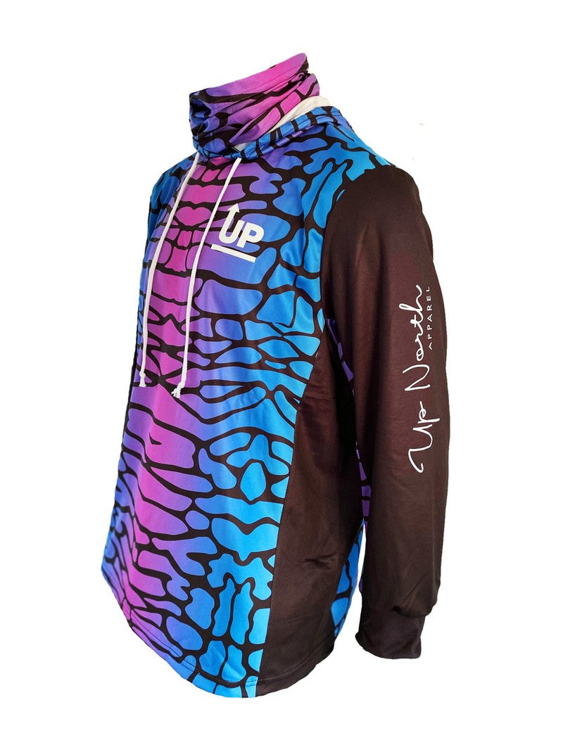 LADIES TIGER SHARK JERSEY HOOD AND BUFF