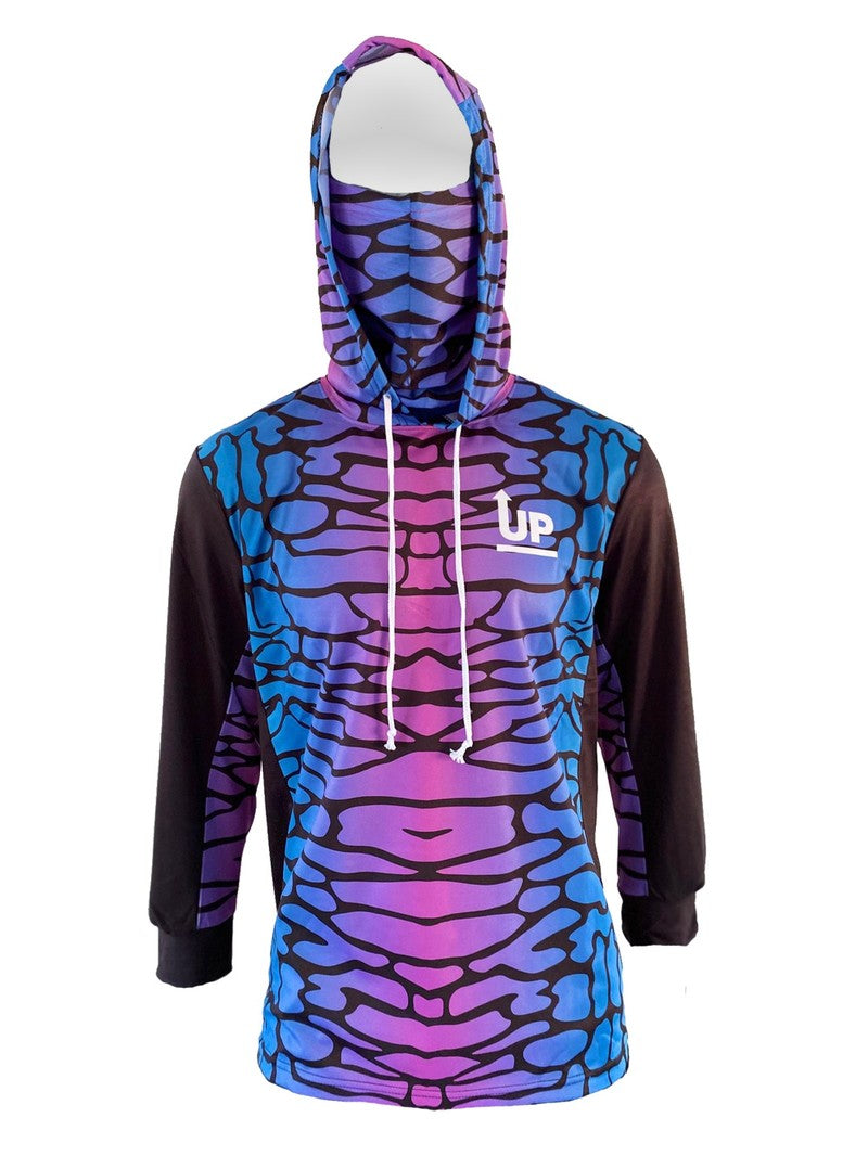 LADIES TIGER SHARK JERSEY HOOD AND BUFF