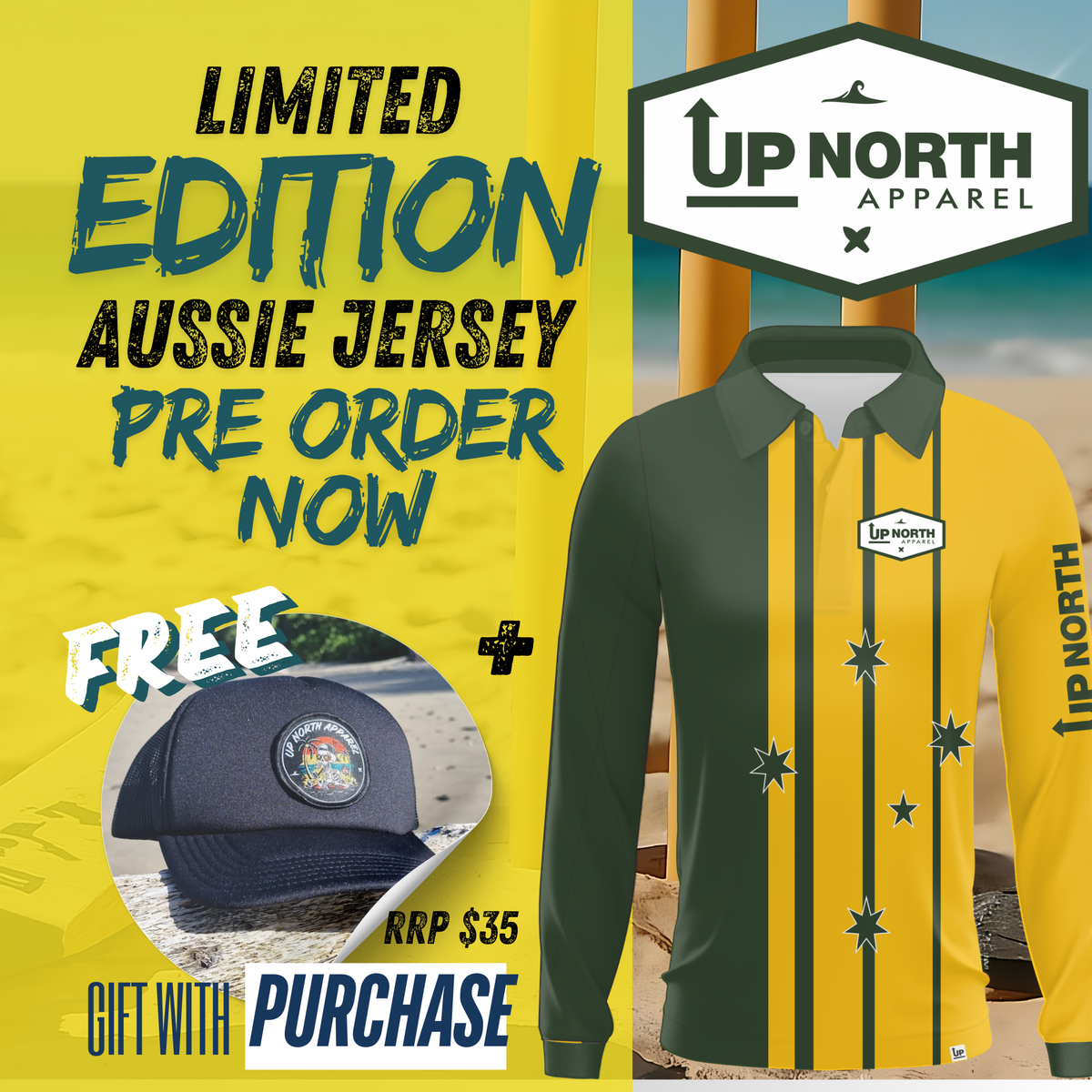 Limited Edition Aussie Jersey - PRE ORDER NOW & Free Gift
