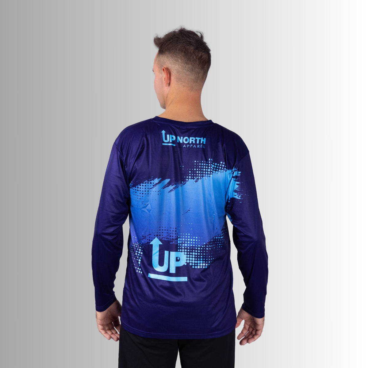 Neon Navy Ink’d Up – LS HYFLEX Jersey – Up North Apparel