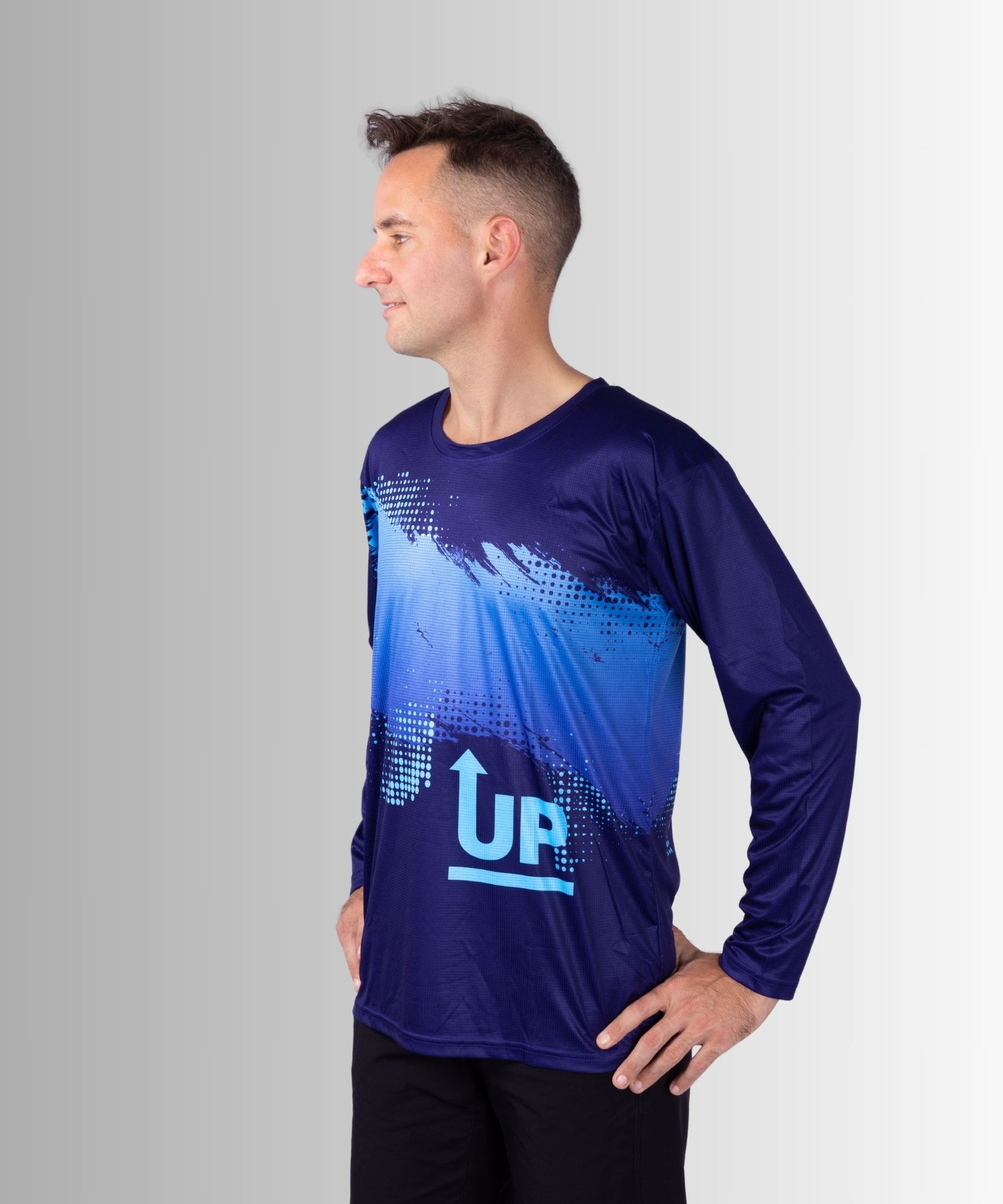 Neon Navy Ink’d Up – LS HYFLEX Jersey