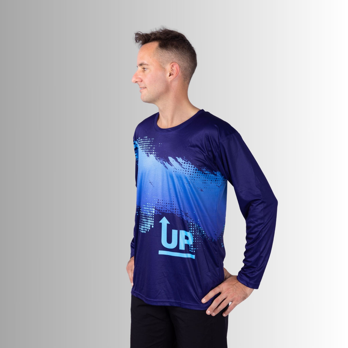 Neon Navy Ink’d Up – LS HYFLEX Jersey – Up North Apparel
