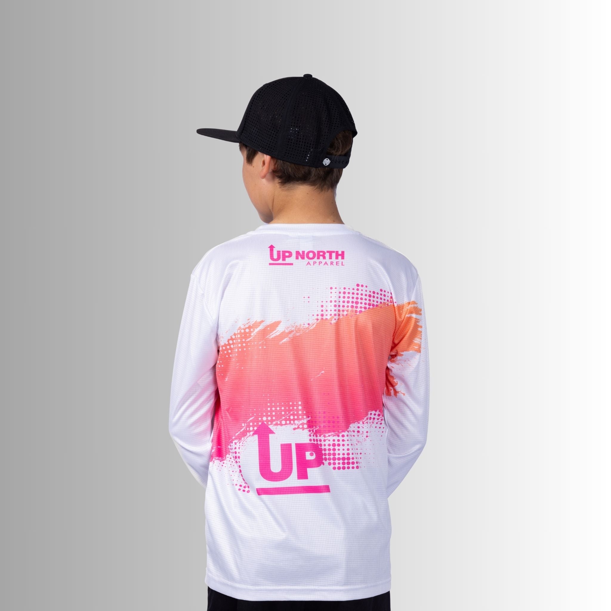 Kids Neon White  Ink’d Up – LS HYFLEX Jersey