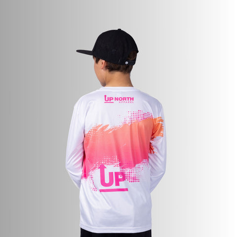 Kids Neon White  Ink’d Up – LS HYFLEX Jersey