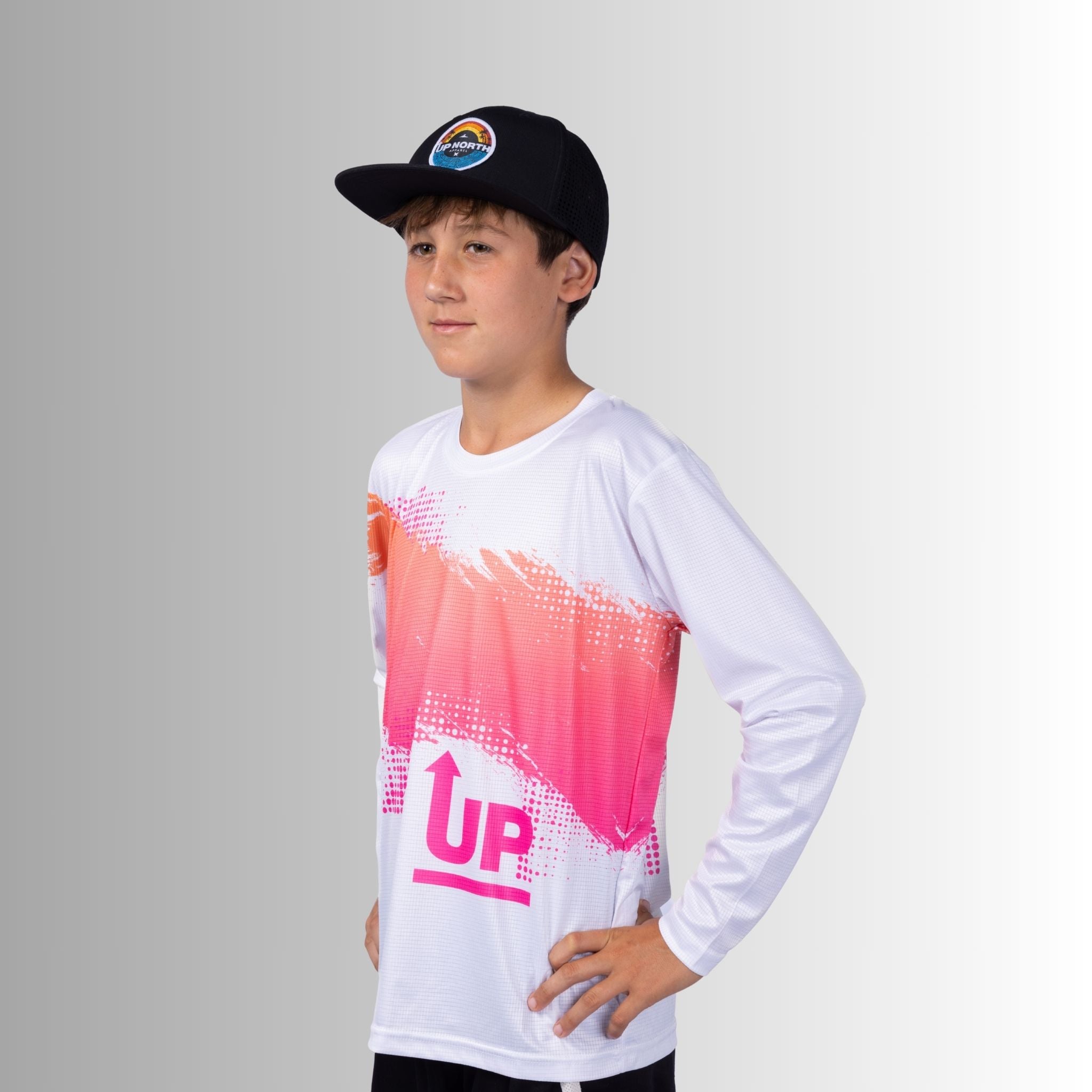Kids Neon White  Ink’d Up – LS HYFLEX Jersey
