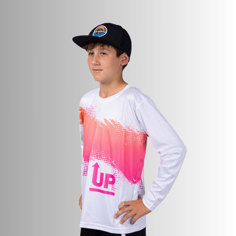 Kids Neon White  Ink’d Up – LS HYFLEX Jersey