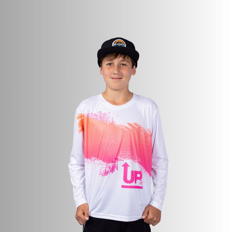 Kids Neon White  Ink’d Up – LS HYFLEX Jersey