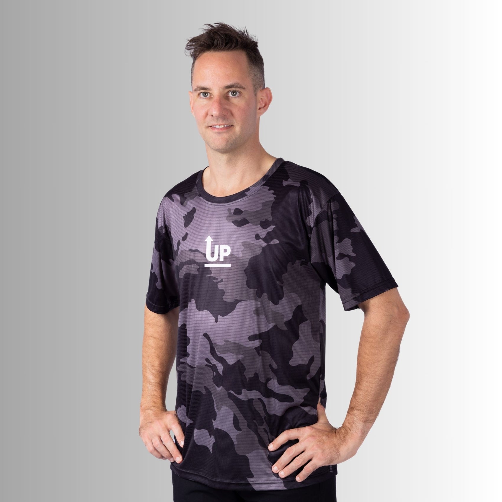 Dark Storm Camo – SS HYFLEX Jersey – Up North Apparel