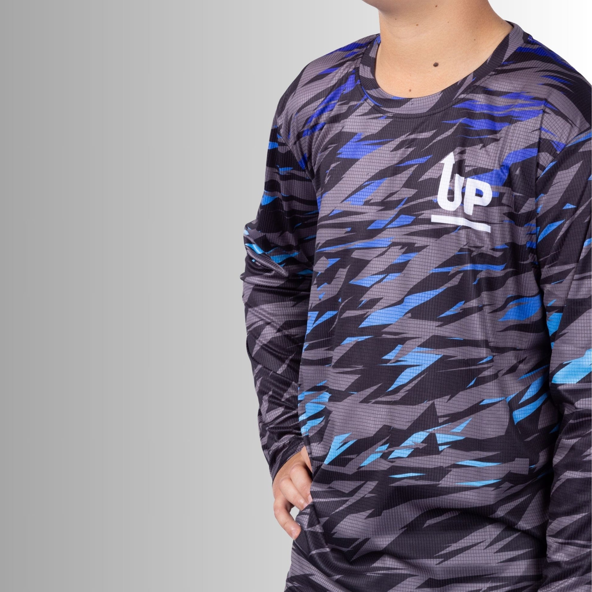 Kids Matrix Ocean Grey – LS HYFLEX – Up North Apparel
