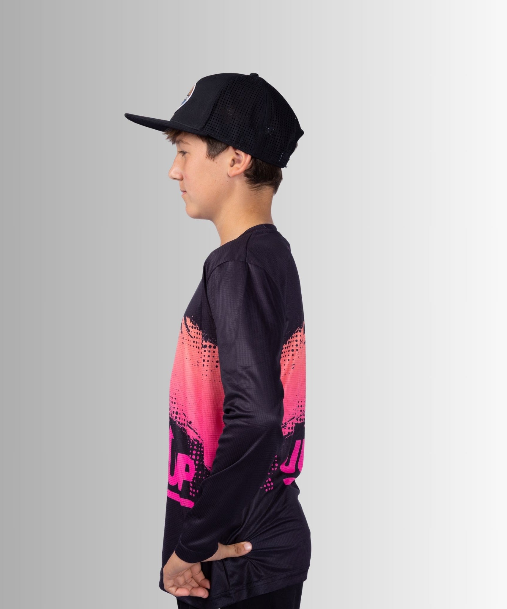 Kids Neon Black Ink’d Up – LS HYFLEX Jersey