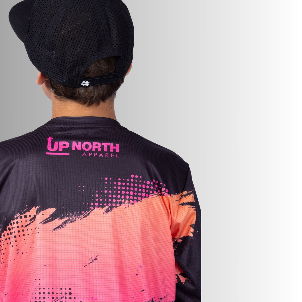 Kids Neon Black Ink’d Up – LS HYFLEX Jersey – Up North Apparel