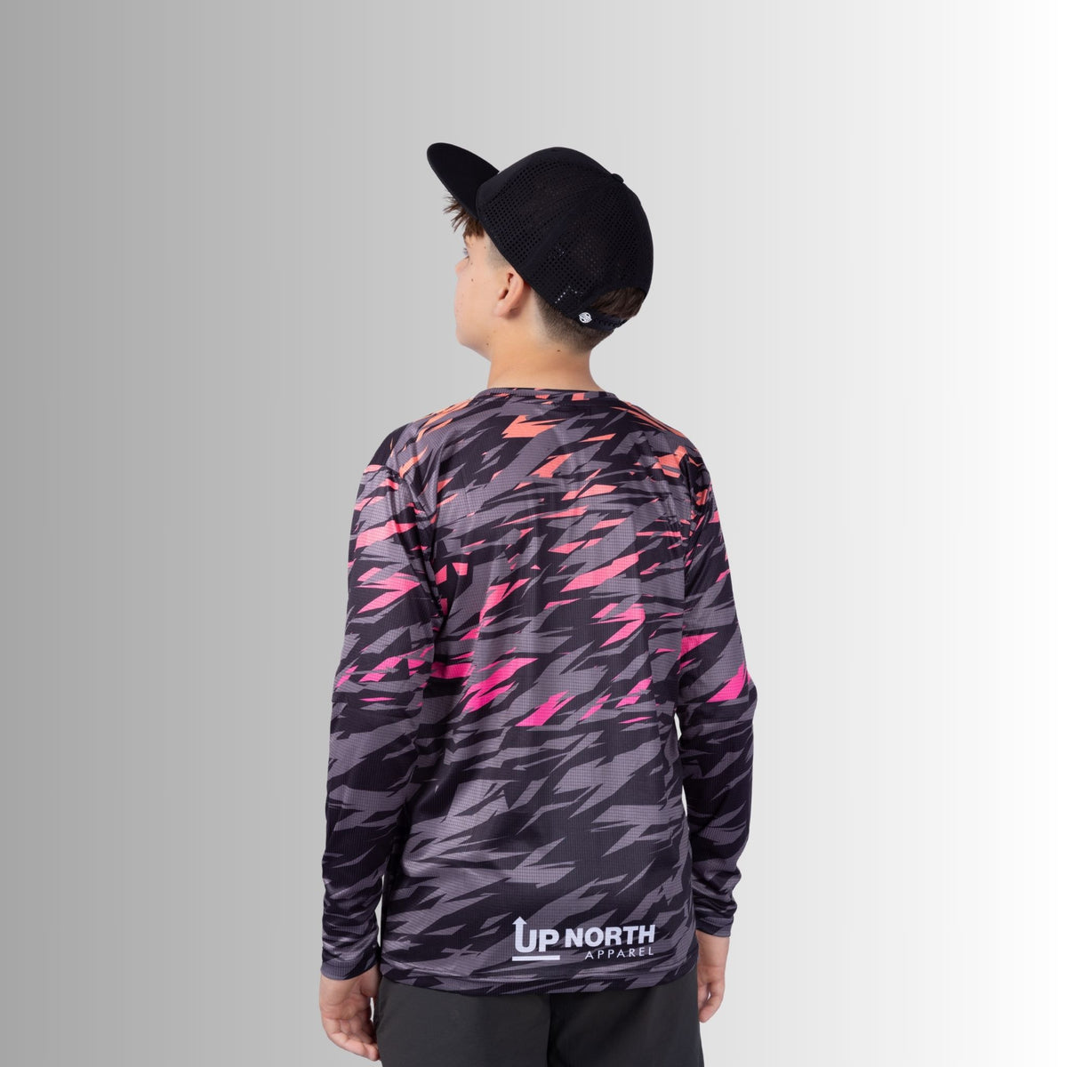KIDS Matrix Tropical Grey – LS HYFLEX – Up North Apparel