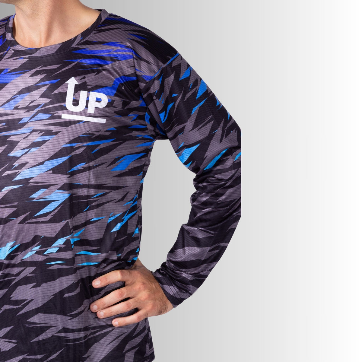 Matrix Ocean Grey – LS HYFLEX Jersey – Up North Apparel