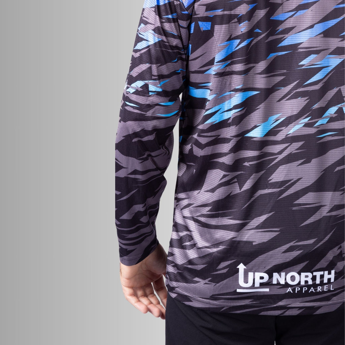 Matrix Ocean Grey – LS HYFLEX Jersey – Up North Apparel