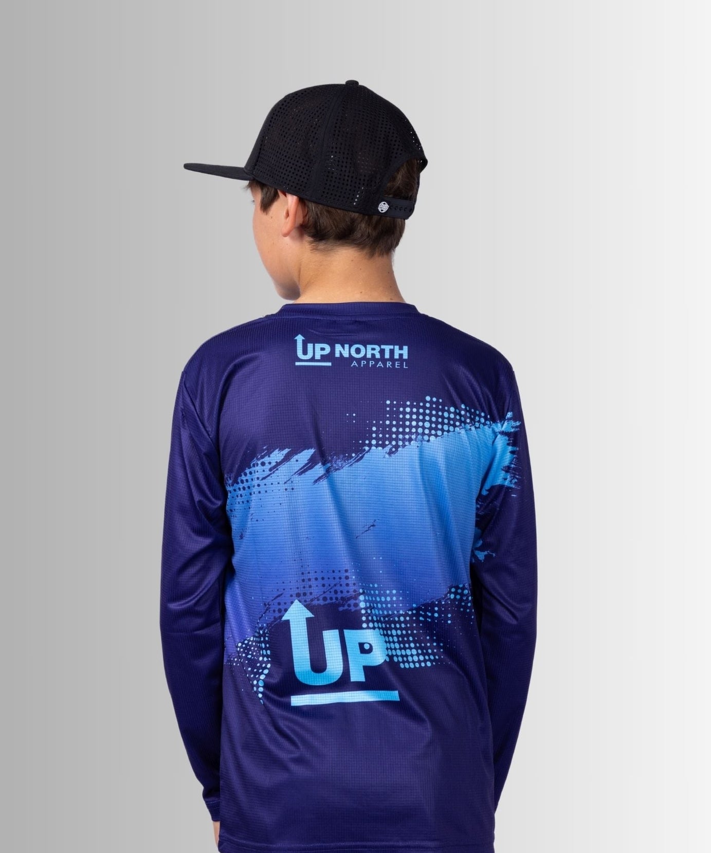 Kids Neon Navy Ink’d Up – LS HYFLEX Jersey