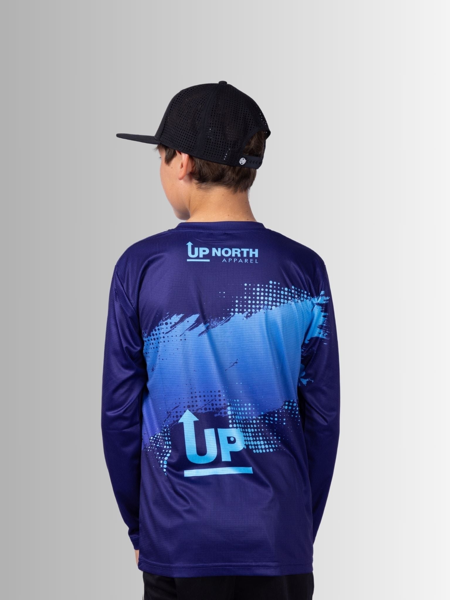 Kids Neon Navy Ink’d Up – LS HYFLEX Jersey