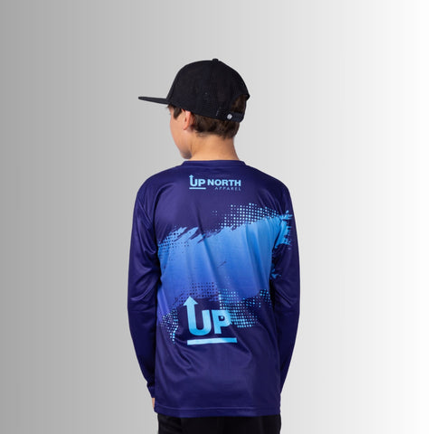 Kids Neon Navy Ink’d Up – LS HYFLEX Jersey (Copy)