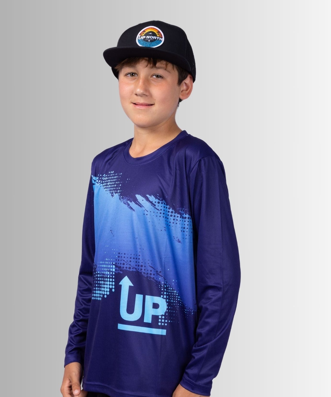 Kids Neon Navy Ink’d Up – LS HYFLEX Jersey