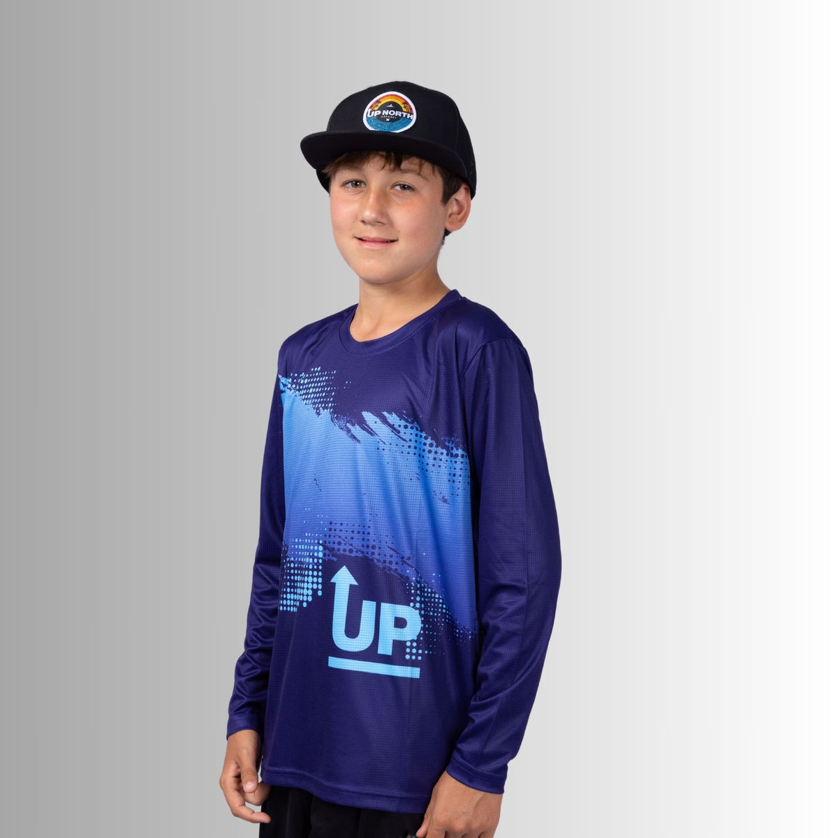 Kids Neon Navy Ink’d Up – LS HYFLEX Jersey (Copy)