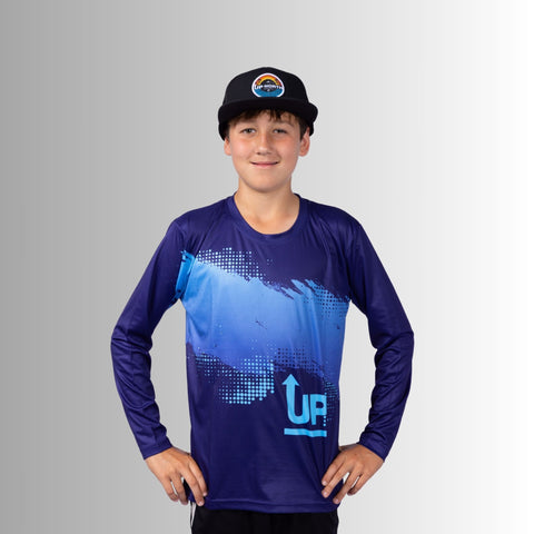 Kids Neon Navy Ink’d Up – LS HYFLEX Jersey (Copy)