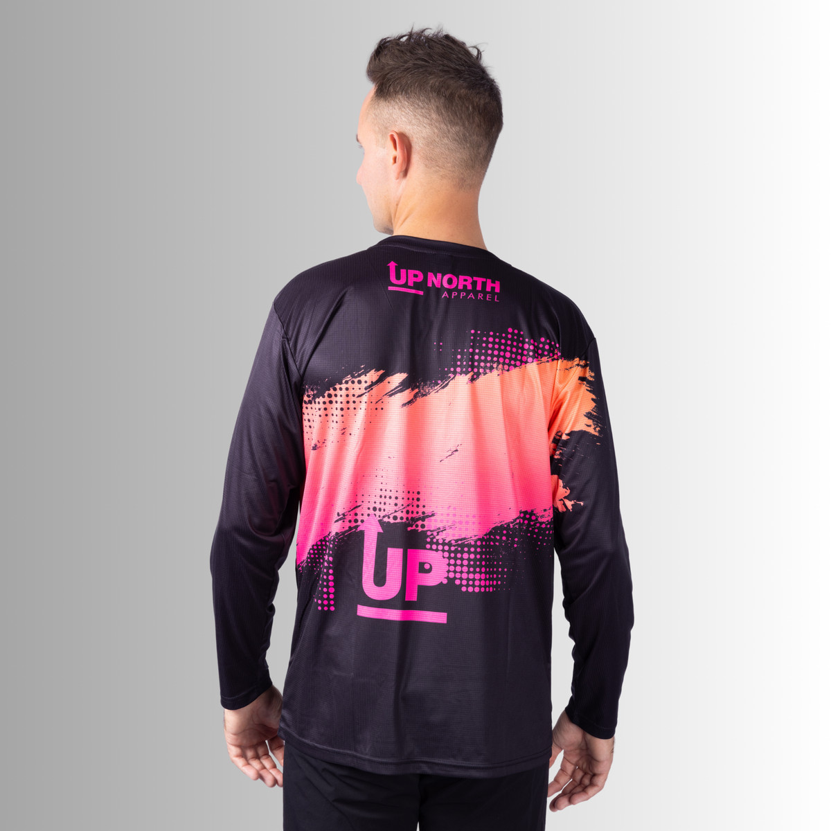 Neon Black Ink’d Up – LS HYFLEX Jersey – Up North Apparel